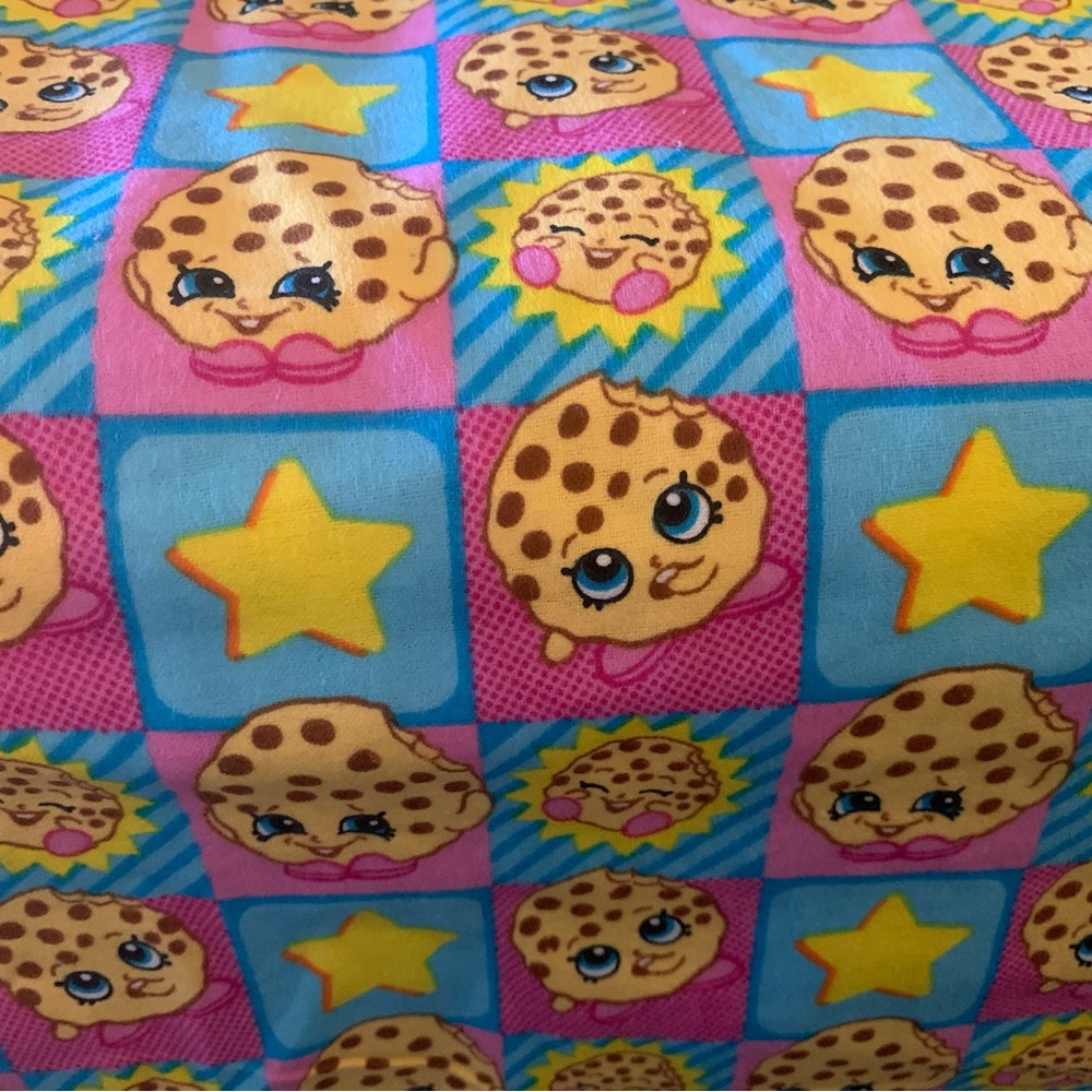 Shopkins Fabric Colorful Cookie Character Brand New